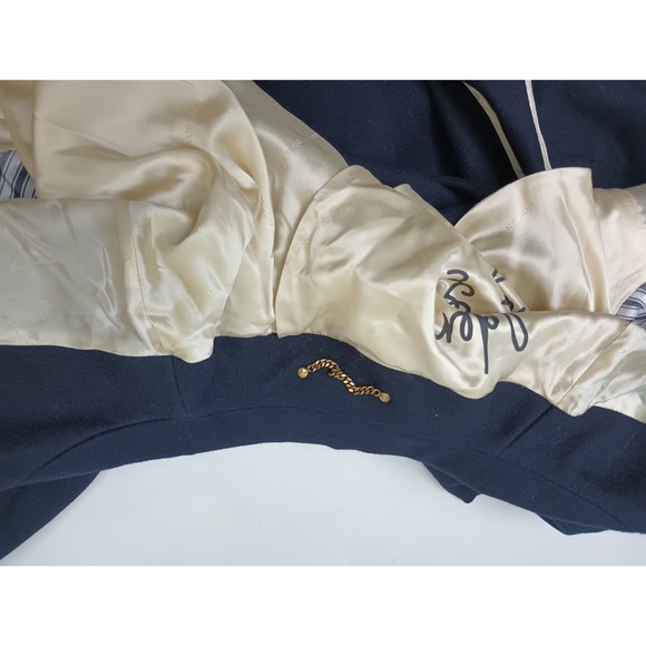 Golden Goose Women's Navy Blue 2B Oversize Virgin Wool Blend Coat Size 42 IT - Picture 5 of 8